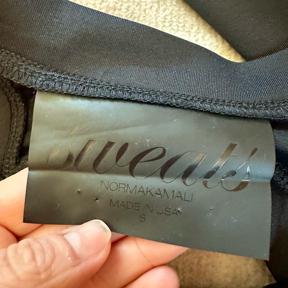 Norma Kamali Sweats Overall Jumpsuit Romper Black (Size S) - Picture 6 of 12